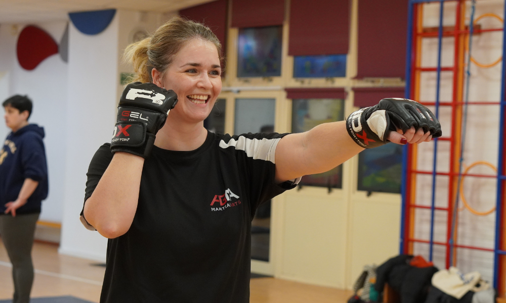 Ladies Kickboxing class photo 2